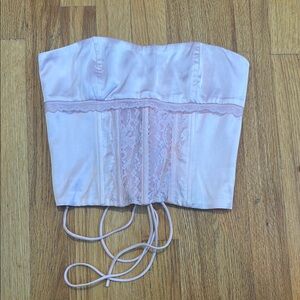 Edikted Pink Lace Corset Top Women’s Small